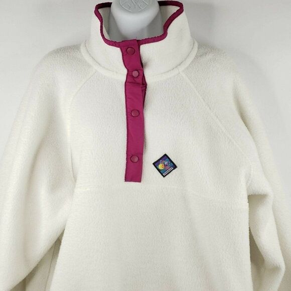 Vtg 80s Woolrich Woman Sigmet Gear White Pink L - Picture 1 of 6